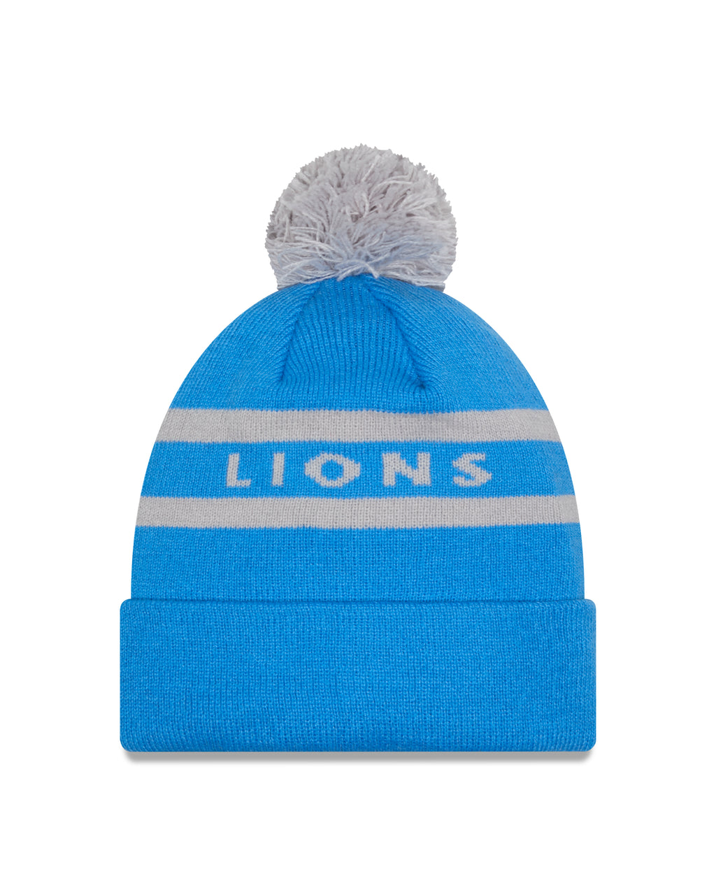 NFL Knit Hat Pom 2T Text Lions