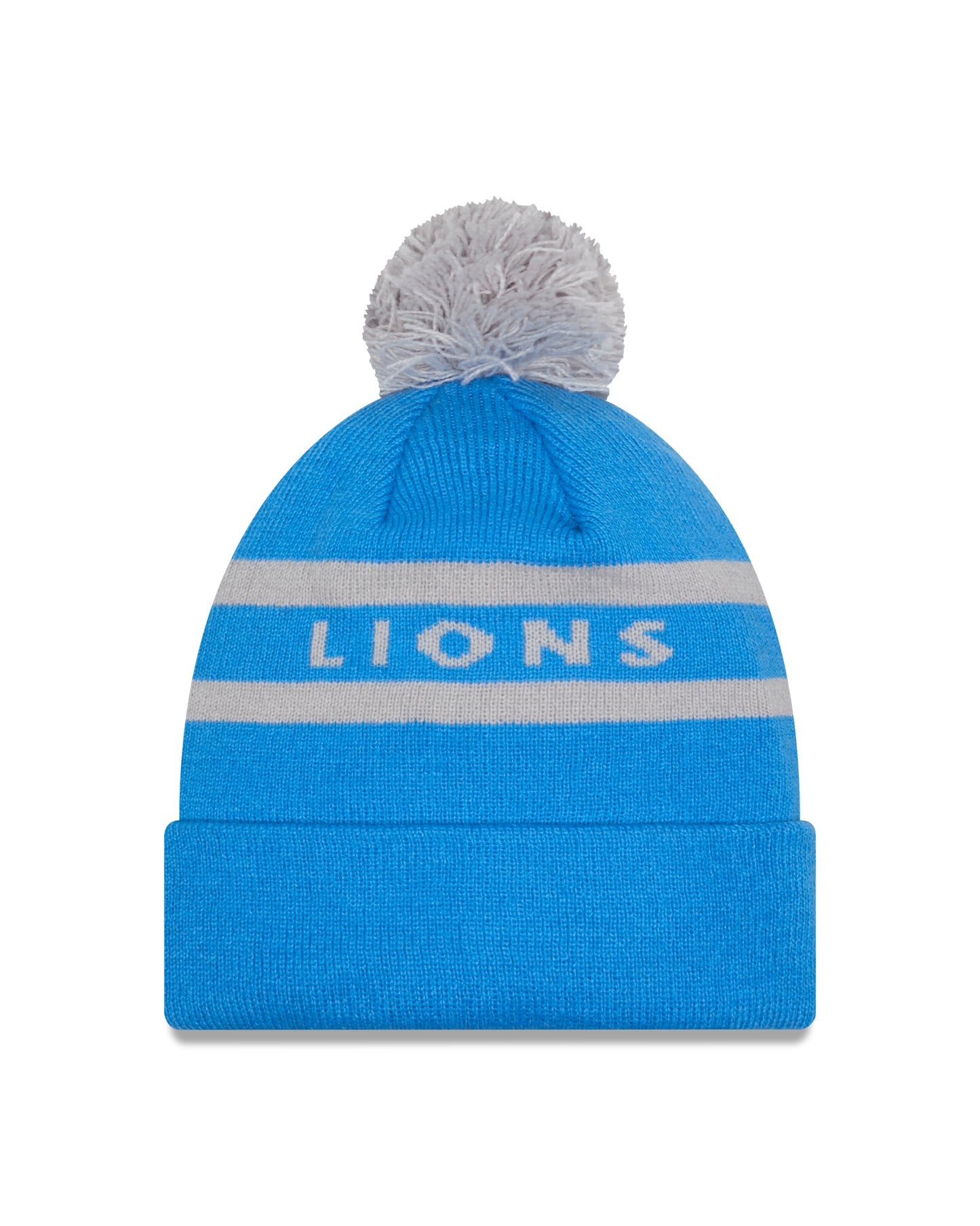 NFL Knit Hat Pom 2T Text Lions