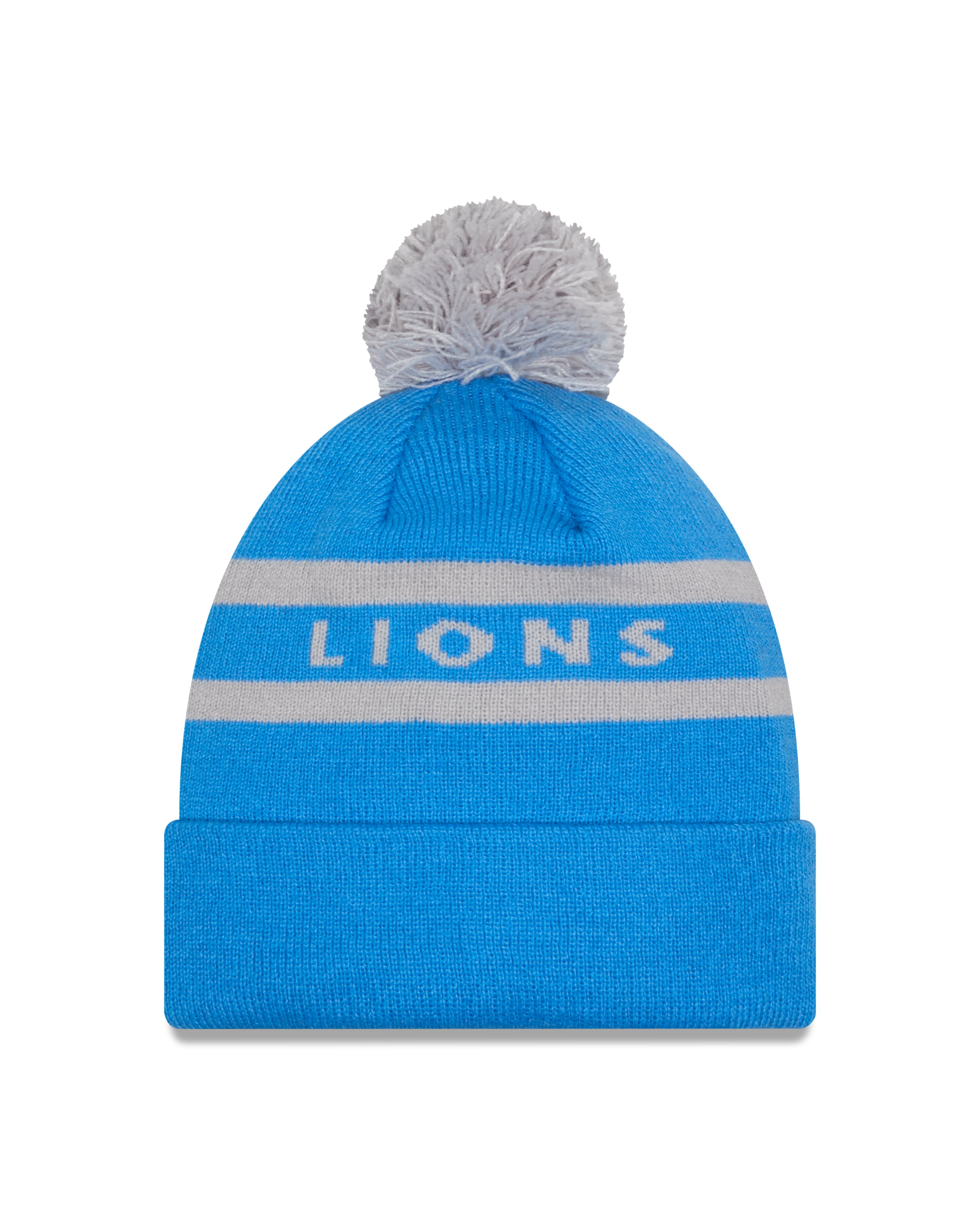 NFL Knit Hat Pom 2T Text Lions