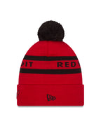 NHL Knit Hat Pom 2T Text Red Wings
