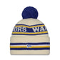 NBA Knit Hat Pom White Classic Warriors