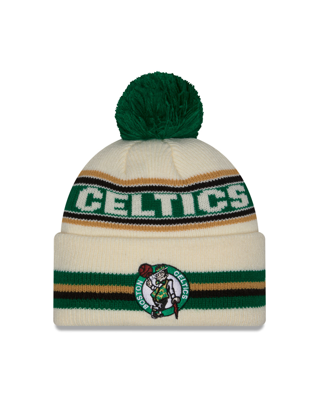NBA Knit Hat Pom White Classic Celtics