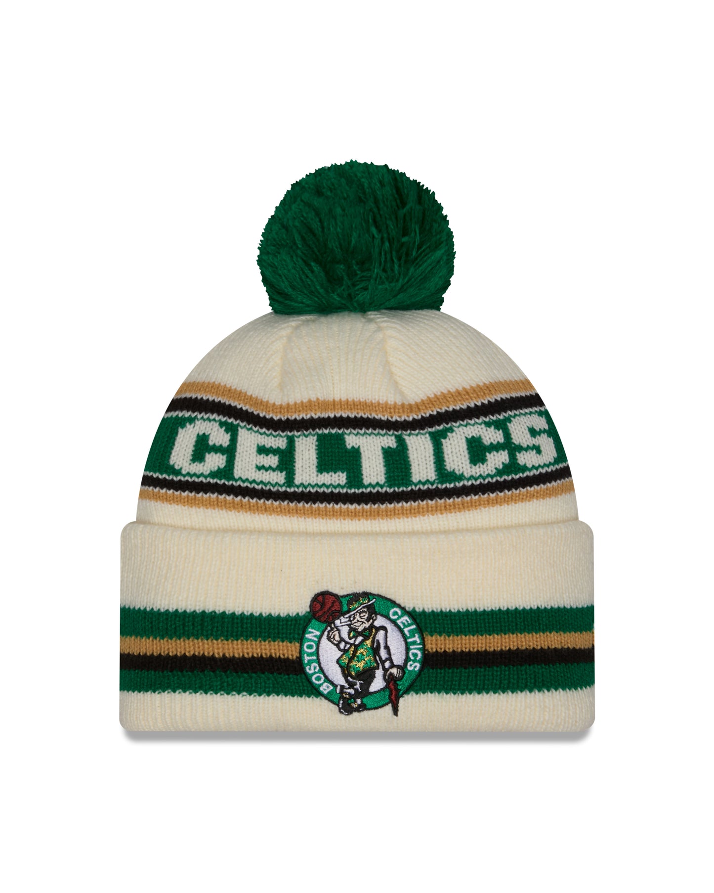 NBA Knit Hat Pom White Classic Celtics