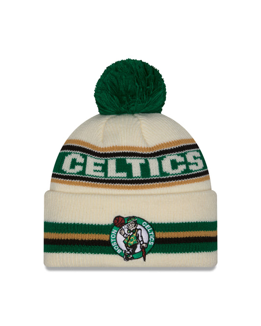 NBA Knit Hat Pom White Classic Celtics