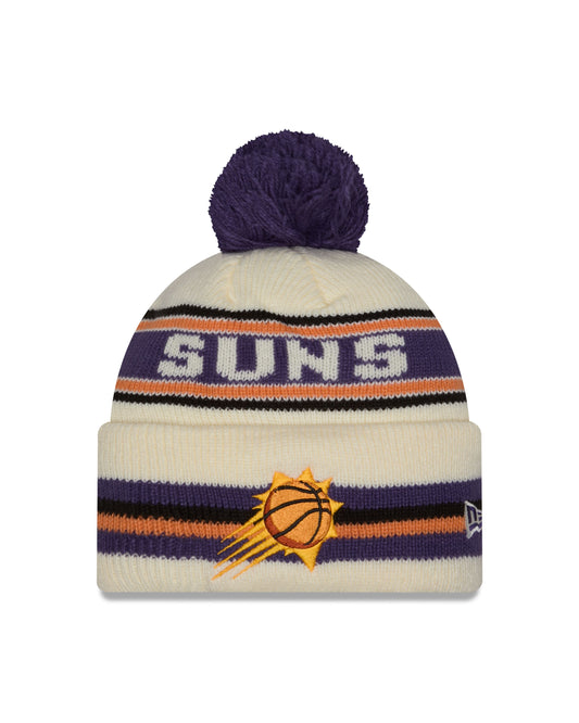 NBA Knit Hat Pom White Classic Suns
