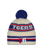 NBA Knit Hat Pom White Classic 76ers