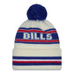NFL Knit Hat Pom White Classic Bills