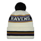NFL Knit Hat Pom White Classic Ravens