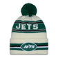 NFL Knit Hat Pom White Classic Jets