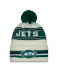 NFL Knit Hat Pom White Classic Jets