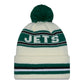 NFL Knit Hat Pom White Classic Jets
