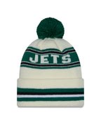 NFL Knit Hat Pom White Classic Jets
