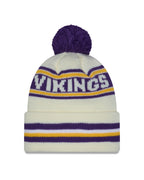 NFL Knit Hat Pom White Classic Vikings