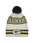 NFL Knit Hat Pom White Classic Packers