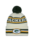 NFL Knit Hat Pom White Classic Packers