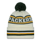 NFL Knit Hat Pom White Classic Packers