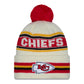 NFL Knit Hat Pom White Classic Chiefs