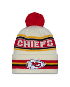 NFL Knit Hat Pom White Classic Chiefs