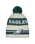 NFL Knit Hat Pom White Classic Eagles