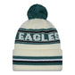 NFL Knit Hat Pom White Classic Eagles
