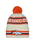 NFL Knit Hat Pom White Classic Broncos