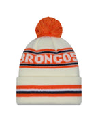 NFL Knit Hat Pom White Classic Broncos