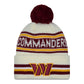 NFL Knit Hat Pom White Classic Commanders