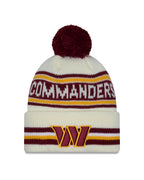 NFL Knit Hat Pom White Classic Commanders