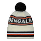 NFL Knit Hat Pom White Classic Bengals