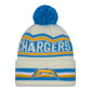 NFL Knit Hat Pom White Classic Chargers
