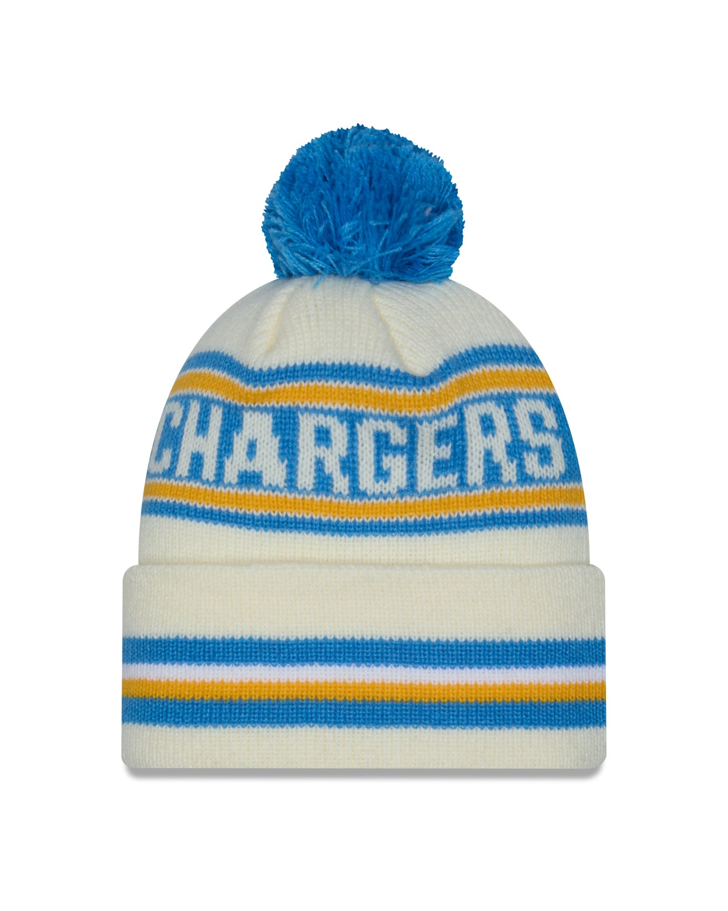 NFL Knit Hat Pom White Classic Chargers