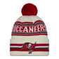 NFL Knit Hat Pom White Classic Buccaneers