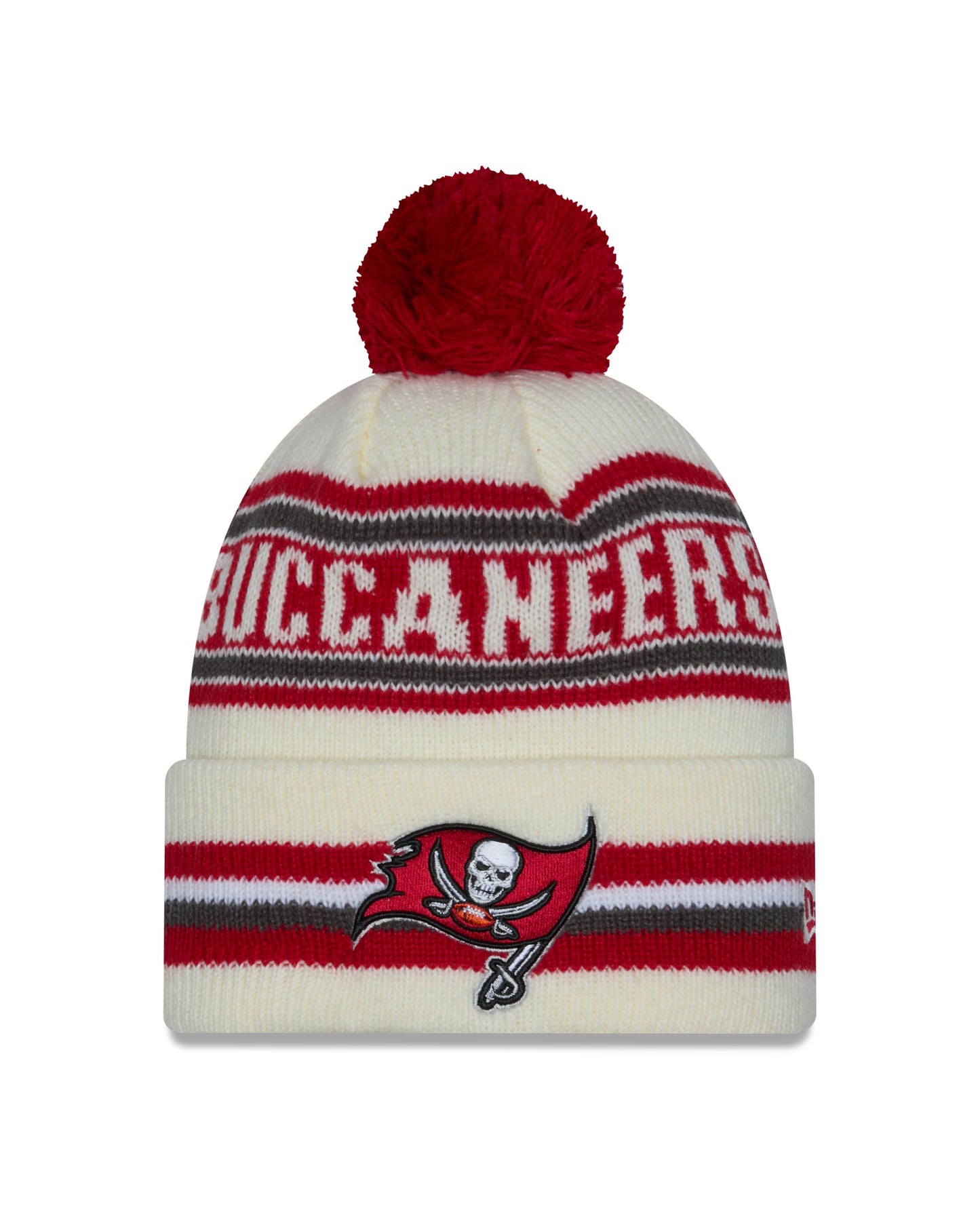 NFL Knit Hat Pom White Classic Buccaneers