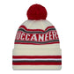 NFL Knit Hat Pom White Classic Buccaneers