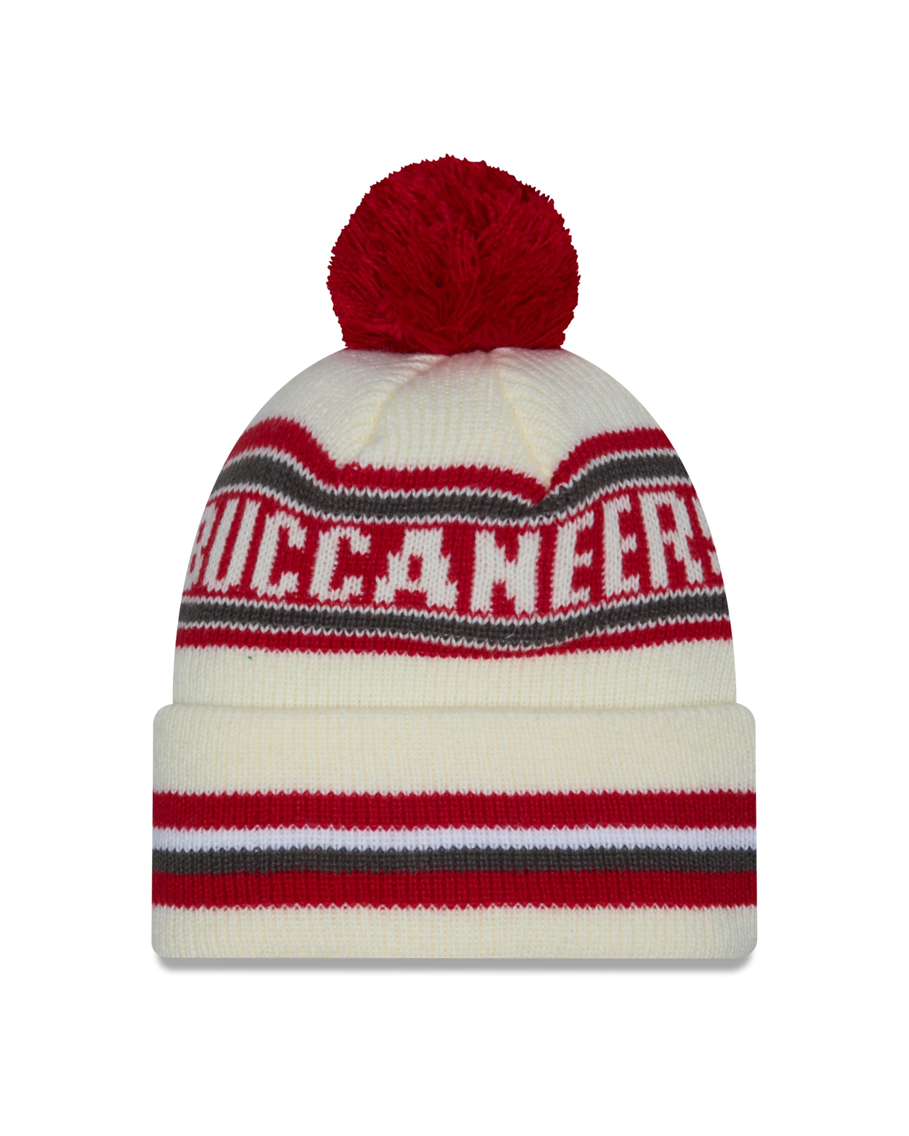 NFL Knit Hat Pom White Classic Buccaneers
