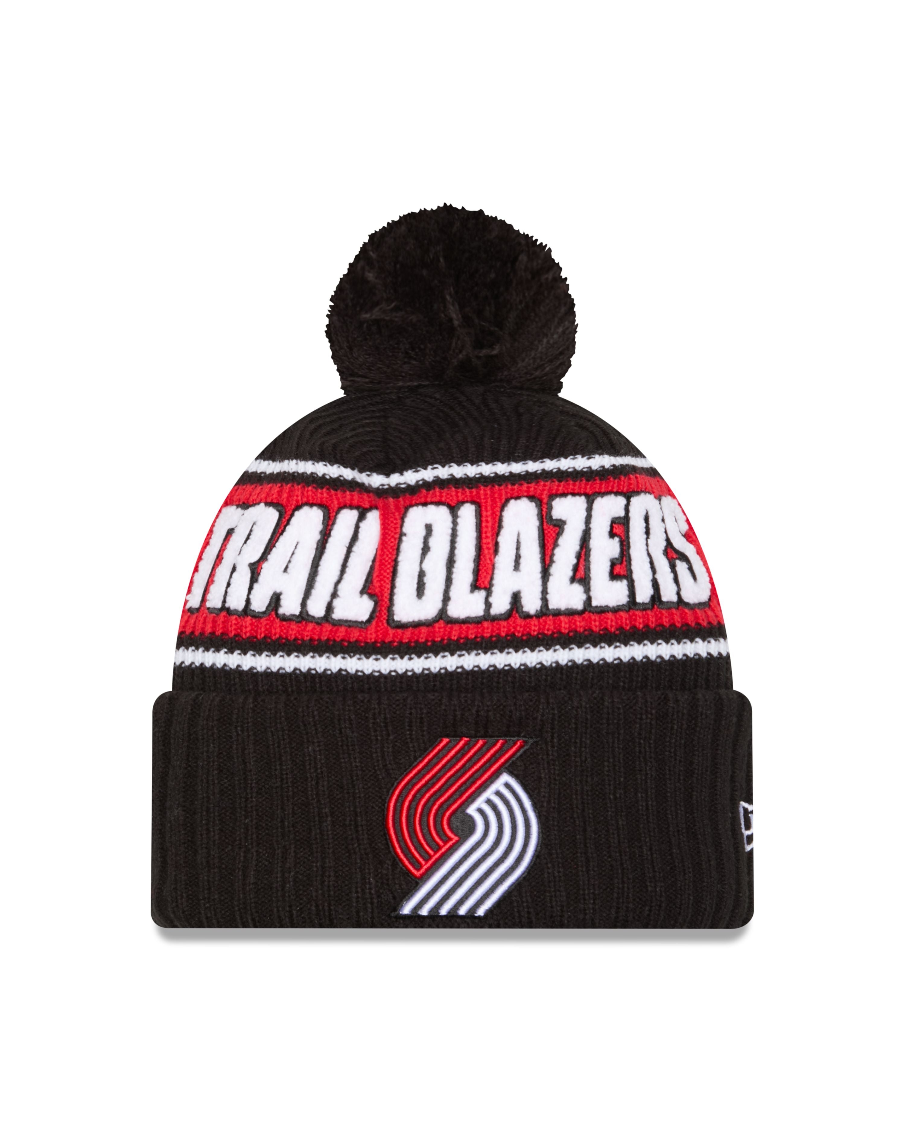 NBA Knit Hat Cuffed Pom Bold Trailblazers