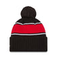 NHL Knit Hat Cuffed Pom Bold Blackhawks