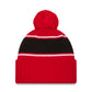 NHL Knit Hat Cuffed Pom Bold Red Wings