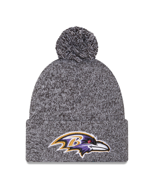 NFL Knit Hat Pom Marled Ravens