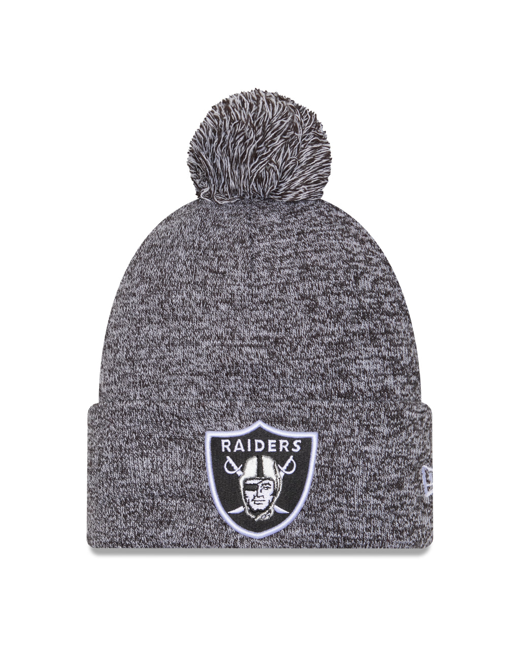 NFL Knit Hat Pom Marled Raiders