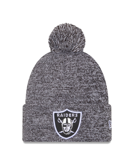 NFL Knit Hat Pom Marled Raiders