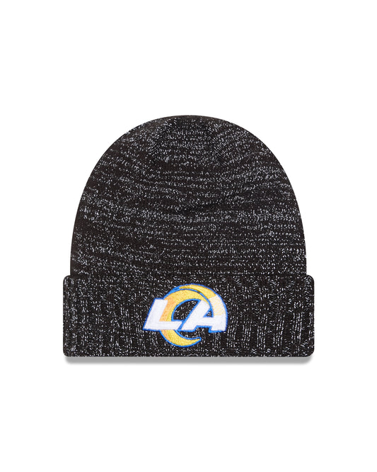 NFL Knit Hat Reflective Black Beanie Rams