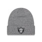 NFL Knit Hat Reflective Gray Beanie Raiders