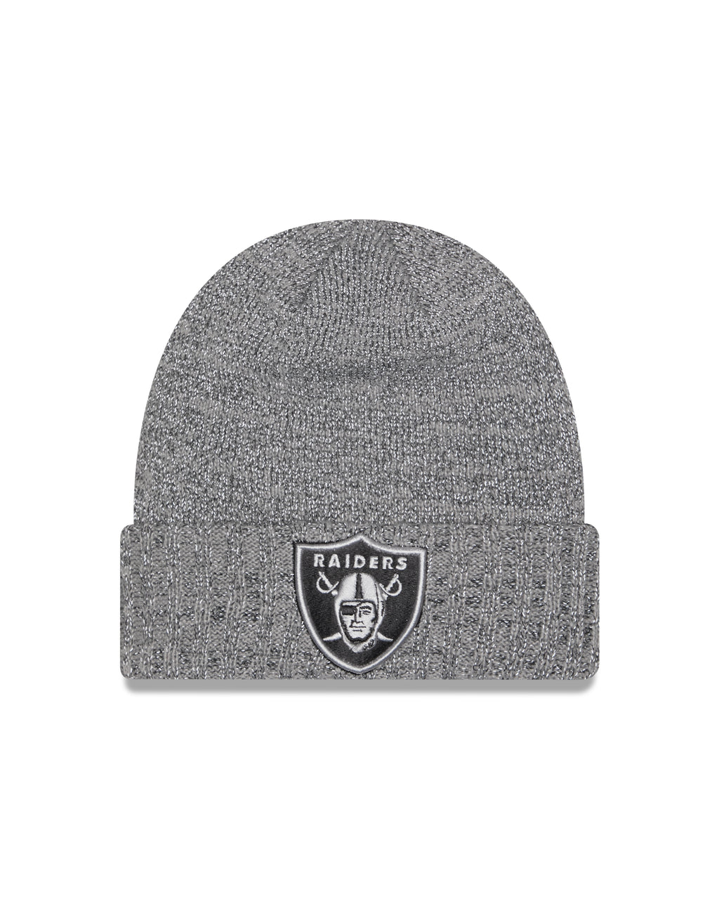 NFL Knit Hat Reflective Gray Beanie Raiders