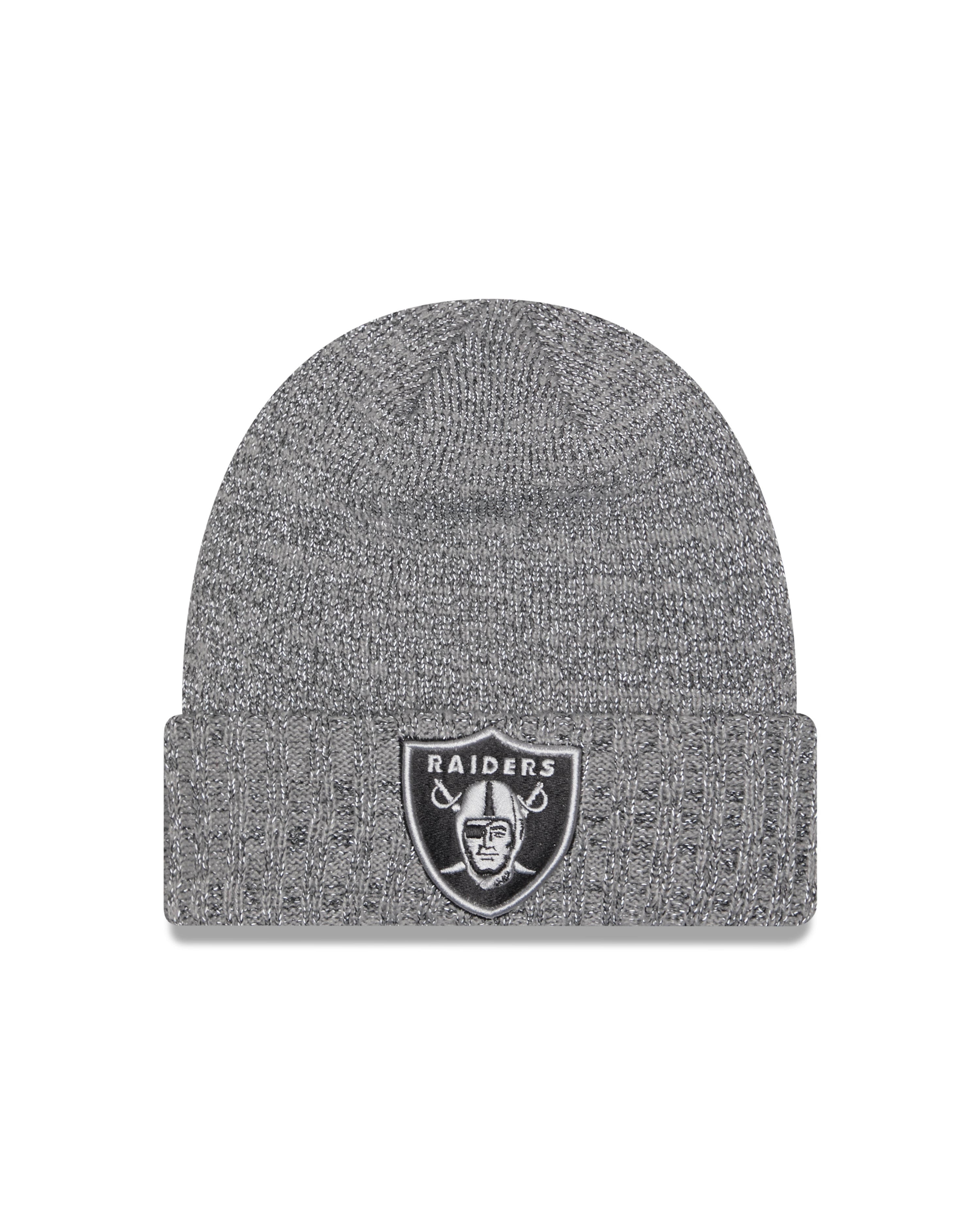NFL Knit Hat Reflective Gray Beanie Raiders