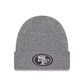 NFL Knit Hat Reflective Gray Beanie 49ers