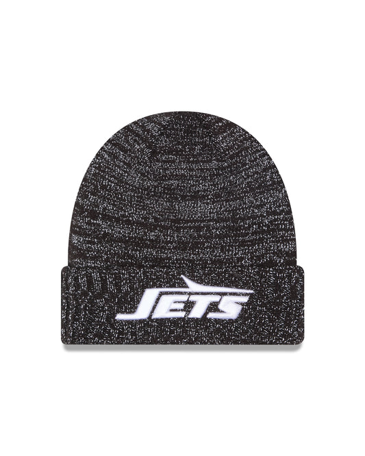 NFL Knit Hat Reflective Black Beanie Jets