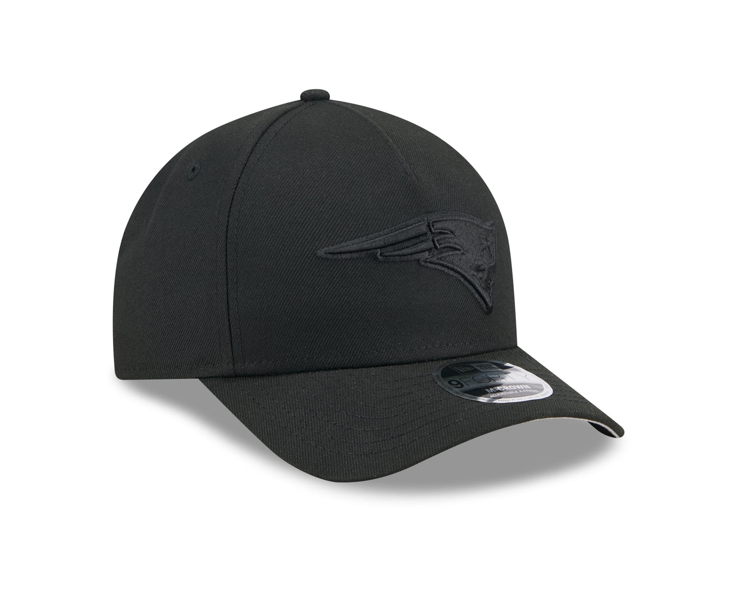 NFL Hat 940 Snapback A-Frame M-Crown Tonal Black Patriots
