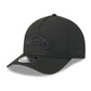 NFL Hat 940 Snapback A-Frame M-Crown Tonal Black Seahawks