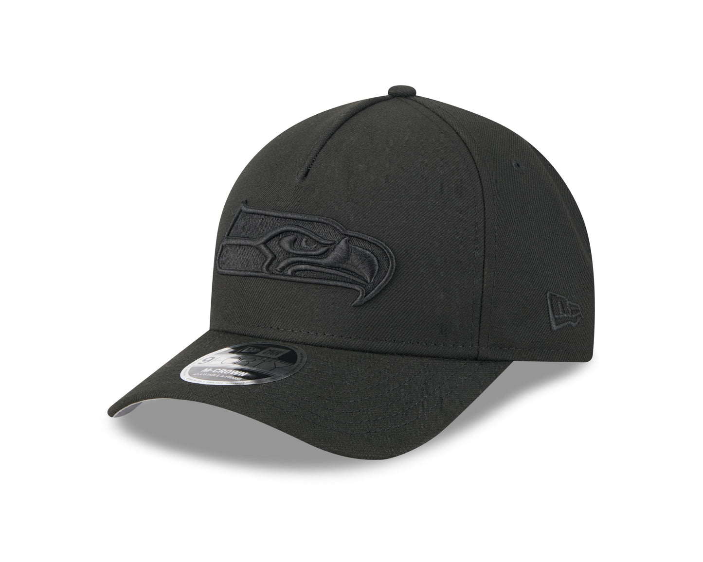 NFL Hat 940 Snapback A-Frame M-Crown Tonal Black Seahawks